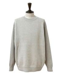 YOKO SAKAMOTO / CREW NECK KNIT super fine wool -ECRU-