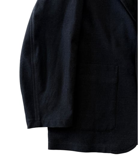 marka / Tumbled Wool Serge / Stroll Around Jacket -Chambray Black-