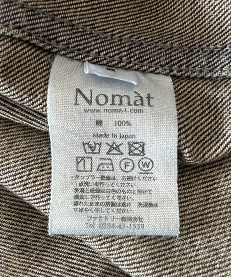 Nomàt / WORK BLOUSON denim -SAND-