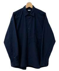 SANMONT / コットンシルクレギュラ ーカラーシャツ - Navy -