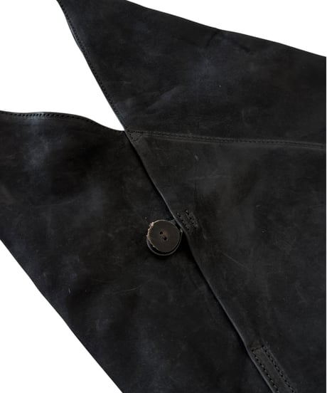 Post Production / HOBO BAG horse nuback -VINTAGE BLACK-