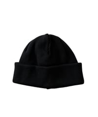 YOKO SAKAMOTO / KNIT BIG WATCH CAP cotton cahimere -BLACK-