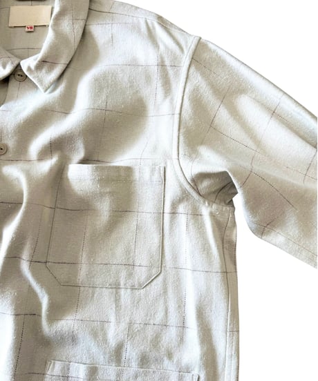 YOKO SAKAMOTO / WORK SHIRT brushed flannel -BEIGE-