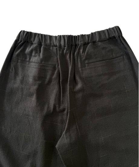 YOKO SAKAMOTO / WIDE EASY PANTS brushed flannel -OLIVE-