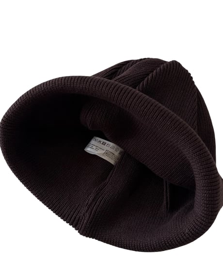 YOKO SAKAMOTO / KNIT BIG WATCH CAP cotton cahimere -BROWN-