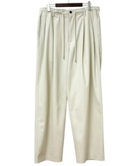 MARKAWARE / Organic Cotton Survival Cloth® / Double Pleated Easy Trousers -Ivory-
