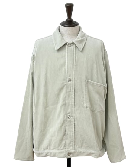 YOKO SAKAMOTO / WORK BLOUSE corduroy -IVORY-