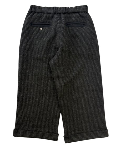 YOKO SAKAMOTO / BC CROPPED TROUSERS beach cloth -BLACK-