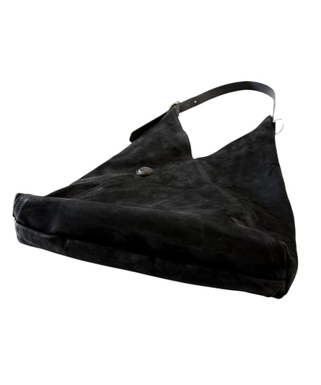 Post Production / HOBO BAG horse nuback -VINTAGE BLACK-