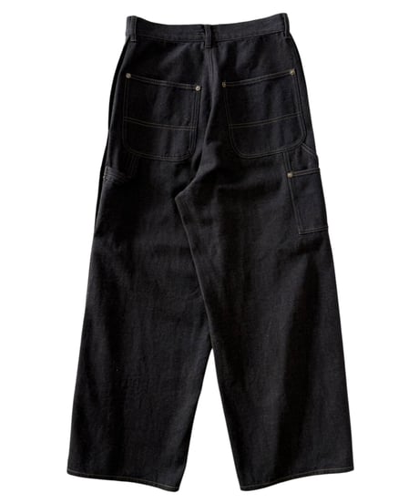 Nomàt / BOILER PANTS cotton wool denim -DARK BROWN-