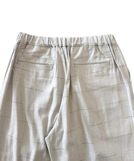 YOKO SAKAMOTO / BAGGY EASY PANTS brushed flannel -BEIGE-