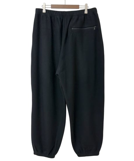 YOKO SAKAMOTO / TRACK PANTS brushed wool fleece -BLACK-