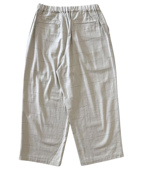YOKO SAKAMOTO / BAGGY EASY PANTS brushed flannel -BEIGE-
