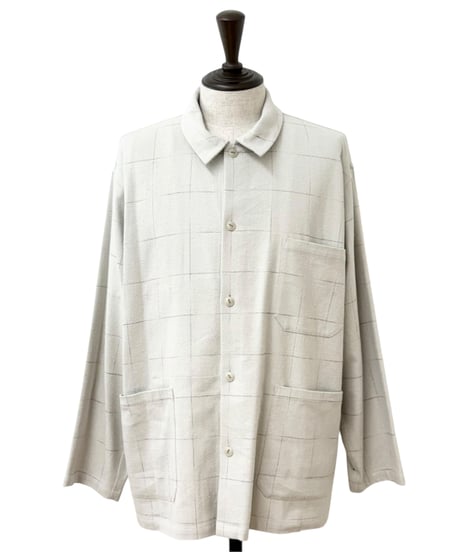 YOKO SAKAMOTO / WORK SHIRT brushed flannel -BEIGE-
