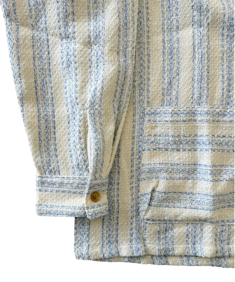 SHINYAKOZUKA / ROOMY SHIRT (ISSUE#9) -BLUE WITH CANVAS-