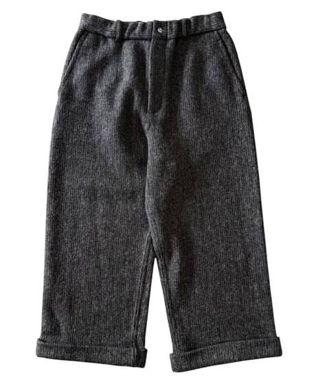 YOKO SAKAMOTO / BC CROPPED TROUSERS beach cloth -CHARCOAL GRAY-