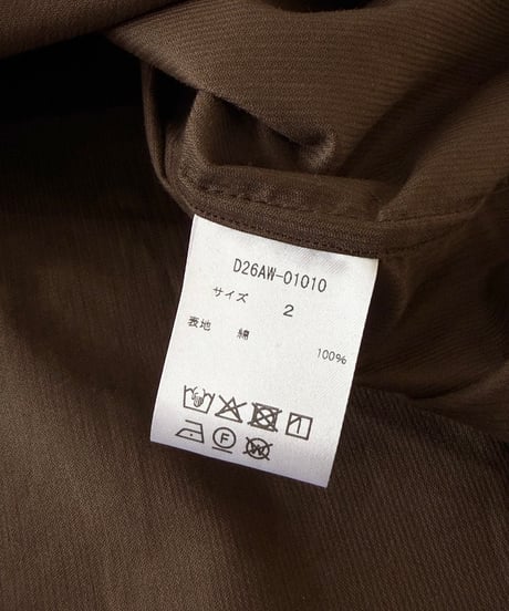 THE DAY / ORGANIC COTTON CORDUROY SHIRT -BROWN-
