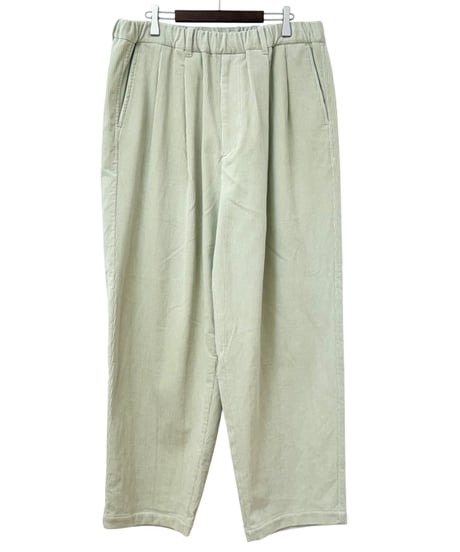 YOKO SAKAMOTO / DOUBLE PLEATED WIDE EASY PANTS corduroy -IVORY-