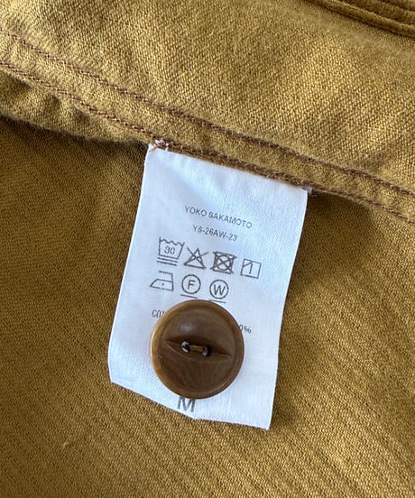 YOKO SAKAMOTO / WORK SUIT JACKET corduroy -AMBER-