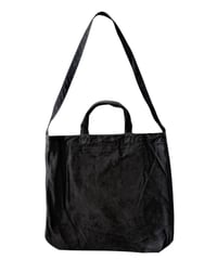 YOKO SAKAMOTO / RESEARCHER BAG LARGE nuback leather -BLACK-