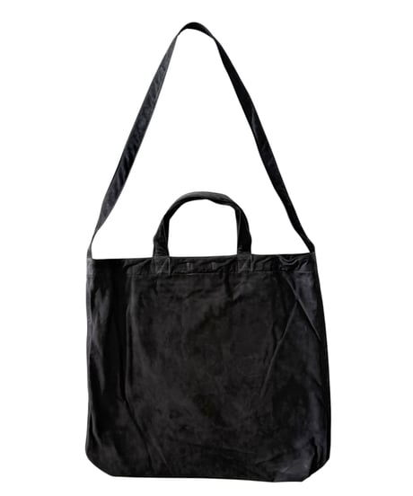 YOKO SAKAMOTO / RESEARCHER BAG LARGE nuback leather -BLACK-