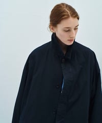 SANMONT / ロングオーバーコート - Dark Navy -
