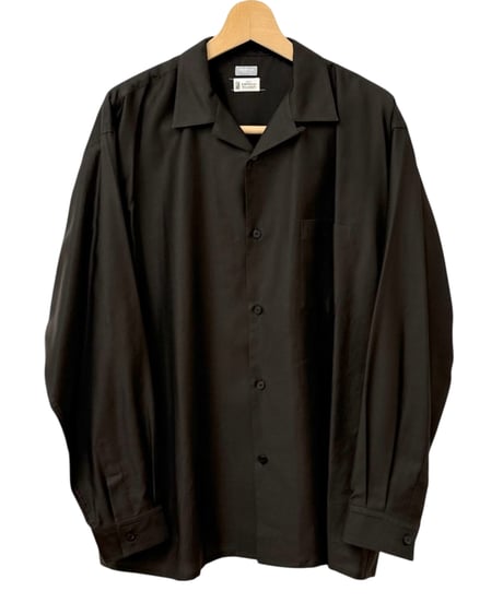 AMOSKEAG / OPEN COLLAR SHIRT -BROWN-