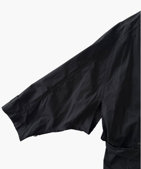 I`m here: / HAOLI TRENCH COAT -BLACK-