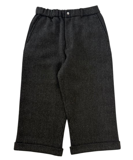 YOKO SAKAMOTO / BC CROPPED TROUSERS beach cloth -BLACK-