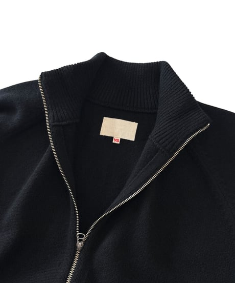 YOKO SAKAMOTO / DRIVERS KNIT wool×cashimere×silk -BLACK-