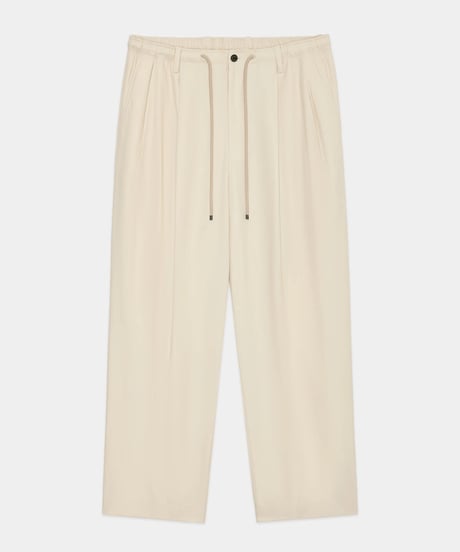 【26AW】 MARKAWARE / Organic Cotton Survival Cloth® / Double Pleated Easy Trousers -Ivory-