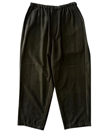 YOKO SAKAMOTO / RELAX EASY PANTS wool gabardine -OLIVE×BEIGE-
