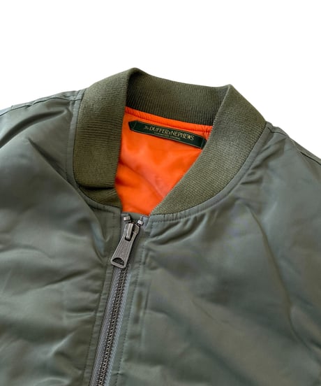 The DUFFER N NEPHEWS / CUT OFF FLIGHT VEST -SAGE GREEN-