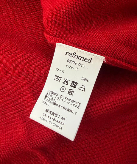 refomed / NEXT MAN CARDIGAN -RED-