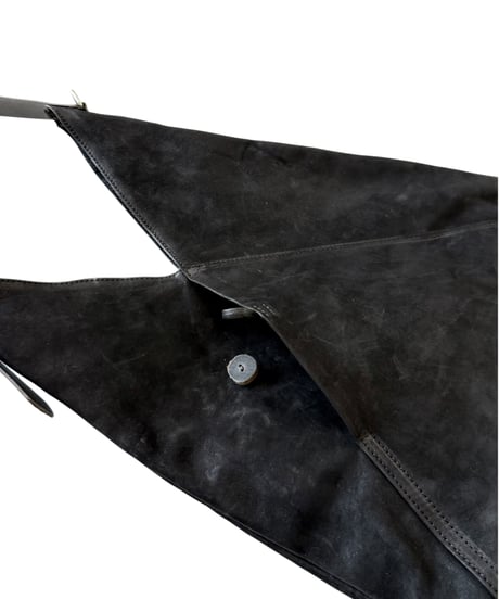 Post Production / HOBO BAG horse nuback -VINTAGE BLACK-