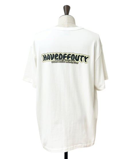 【26SS】  HAVEOFFDUTY / LUMINESCENCE LOGO TEE -OFF WHITE-