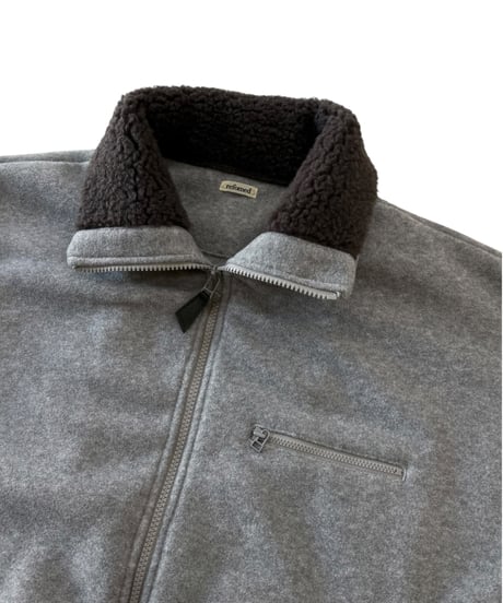 refomed / CASTRO FLEECE JUMPER -GRAY-