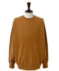 YOKO SAKAMOTO / CREW NECK KNIT super fine wool -ORANGE-