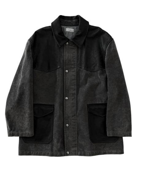 Nomàt / UTULITY JK flocky denim -ASH BLACK-