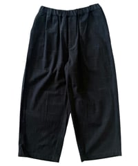 YOKO SAKAMOTO / BAGGY EASY PANTS brushed flannel -BLACK-