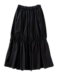 Nomàt / SHIRRING SKIRT -BLACK-