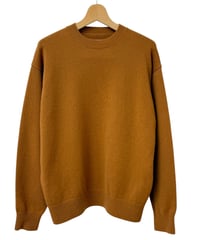 YOKO SAKAMOTO / CREW NECK KNIT super fine wool -ORANGE-