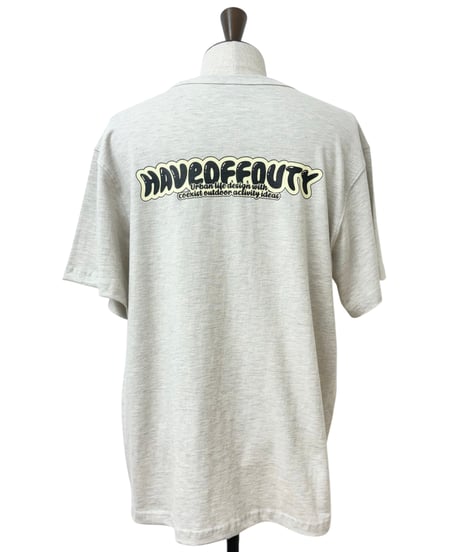 【26SS】  HAVEOFFDUTY / LUMINESCENCE LOGO TEE -OATMEAL-