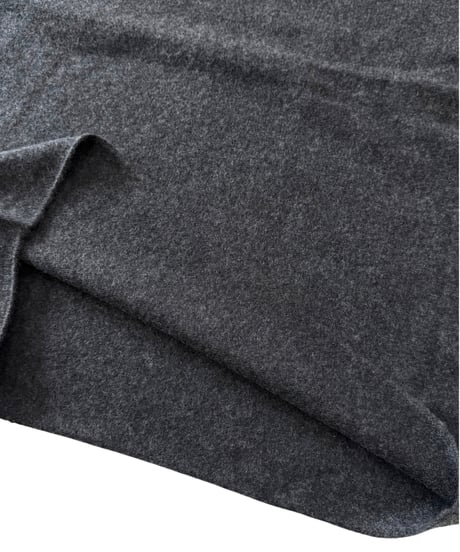 nakedgauge / COMFORT TOUCH DOUBLE COLLAR PULLOVER -CHARCOAL-