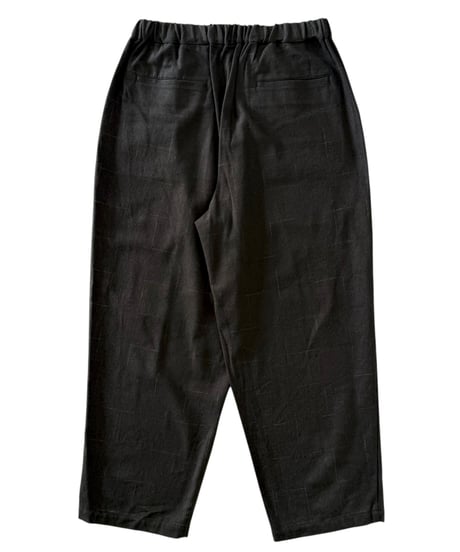 YOKO SAKAMOTO / WIDE EASY PANTS brushed flannel -OLIVE-