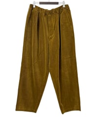 YOKO SAKAMOTO / DOUBLE PLEATED WIDE EASY PANTS corduroy -AMBER-