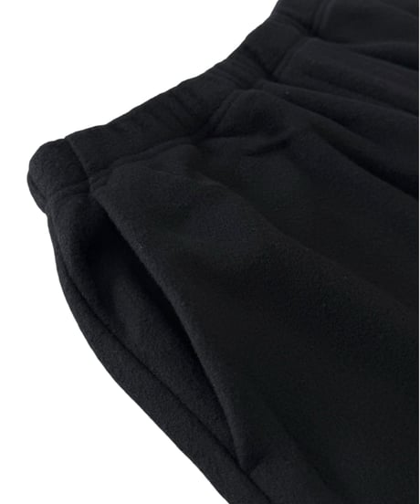 YOKO SAKAMOTO / TRACK PANTS brushed wool fleece -BLACK-