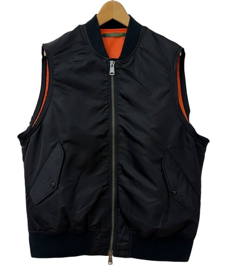 The DUFFER N NEPHEWS / CUT OFF FLIGHT VEST -BLACK-