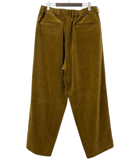 YOKO SAKAMOTO / DOUBLE PLEATED WIDE EASY PANTS corduroy -AMBER-