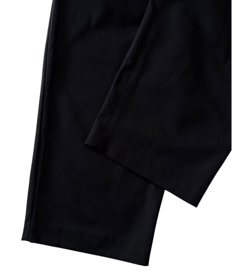 MARKAWARE / Organic Cotton Survival Cloth® / Double Pleated Easy Trousers -Black-